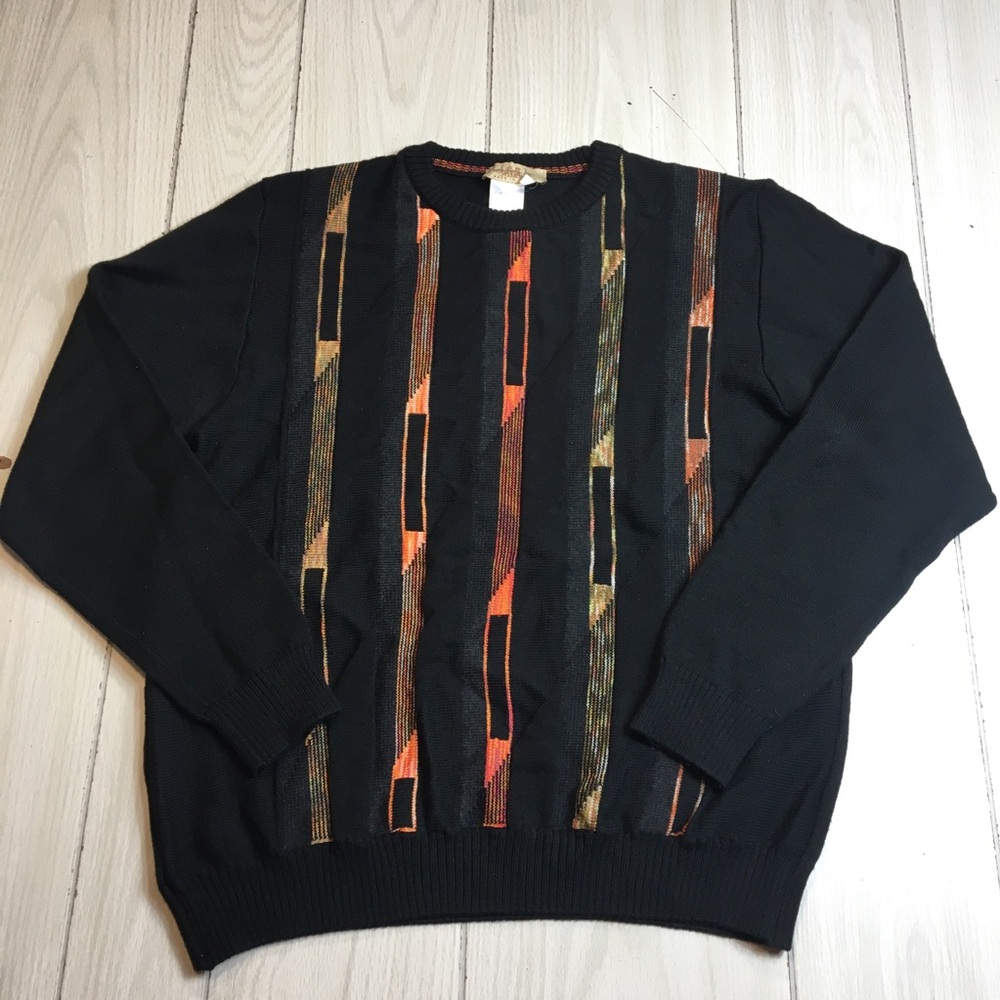 Vintage Montechiaro Made in Italy Pullover Wool Blend Sweater Men's L